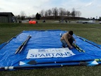 Setting up the tent1